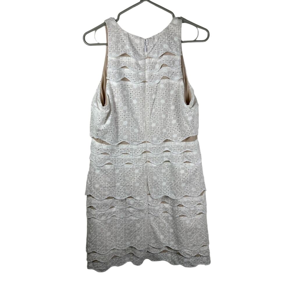 NWT Lilly Pulitzer White Brenton Dress Size 10 White Eyelet Beach Summer - Picture 3 of 8